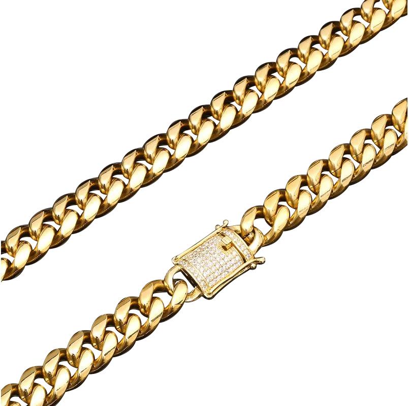 GUILD 12MM CZ Cuban Chain – by DalyaNis Jewelry