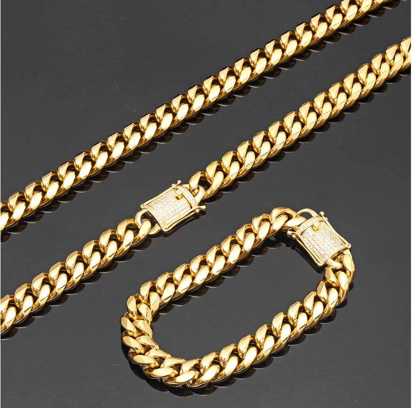 GUILD 12MM CZ Cuban Chain – by DalyaNis Jewelry