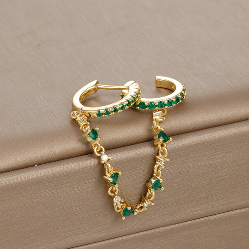 LUNA Glow Chain Earrings by DalyaNis