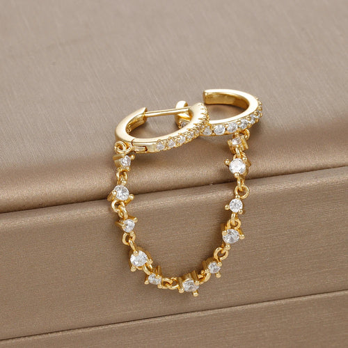 LUNA Glow Chain Earrings by DalyaNis